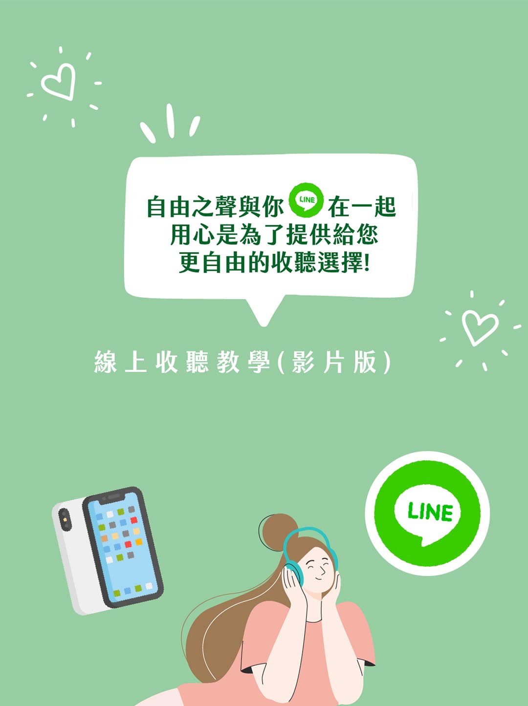 加入線上收聽說明