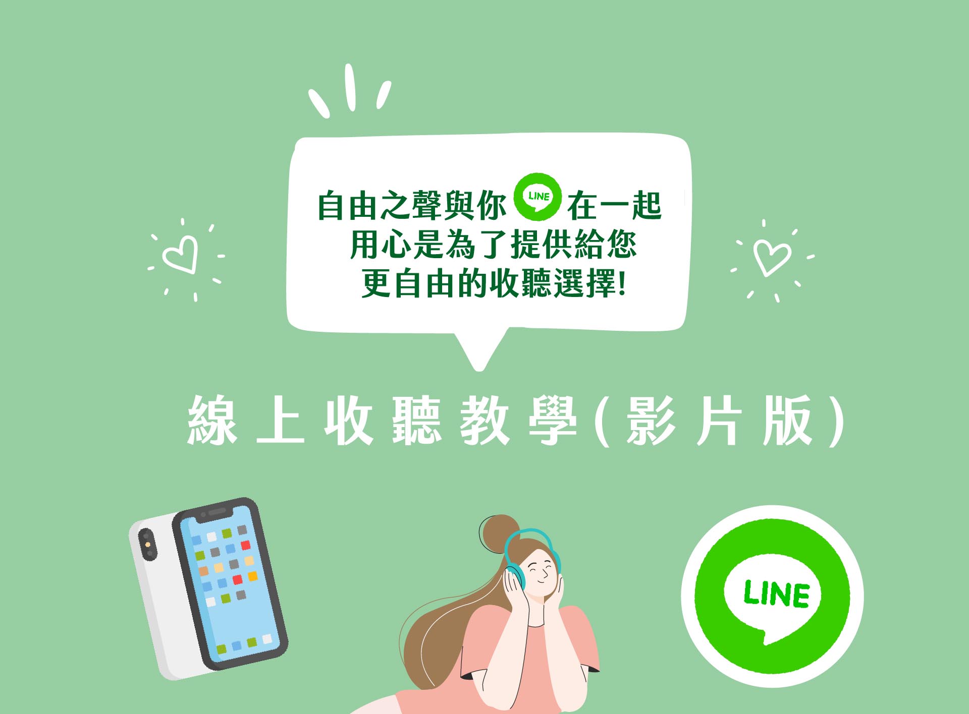 加入線上收聽說明
